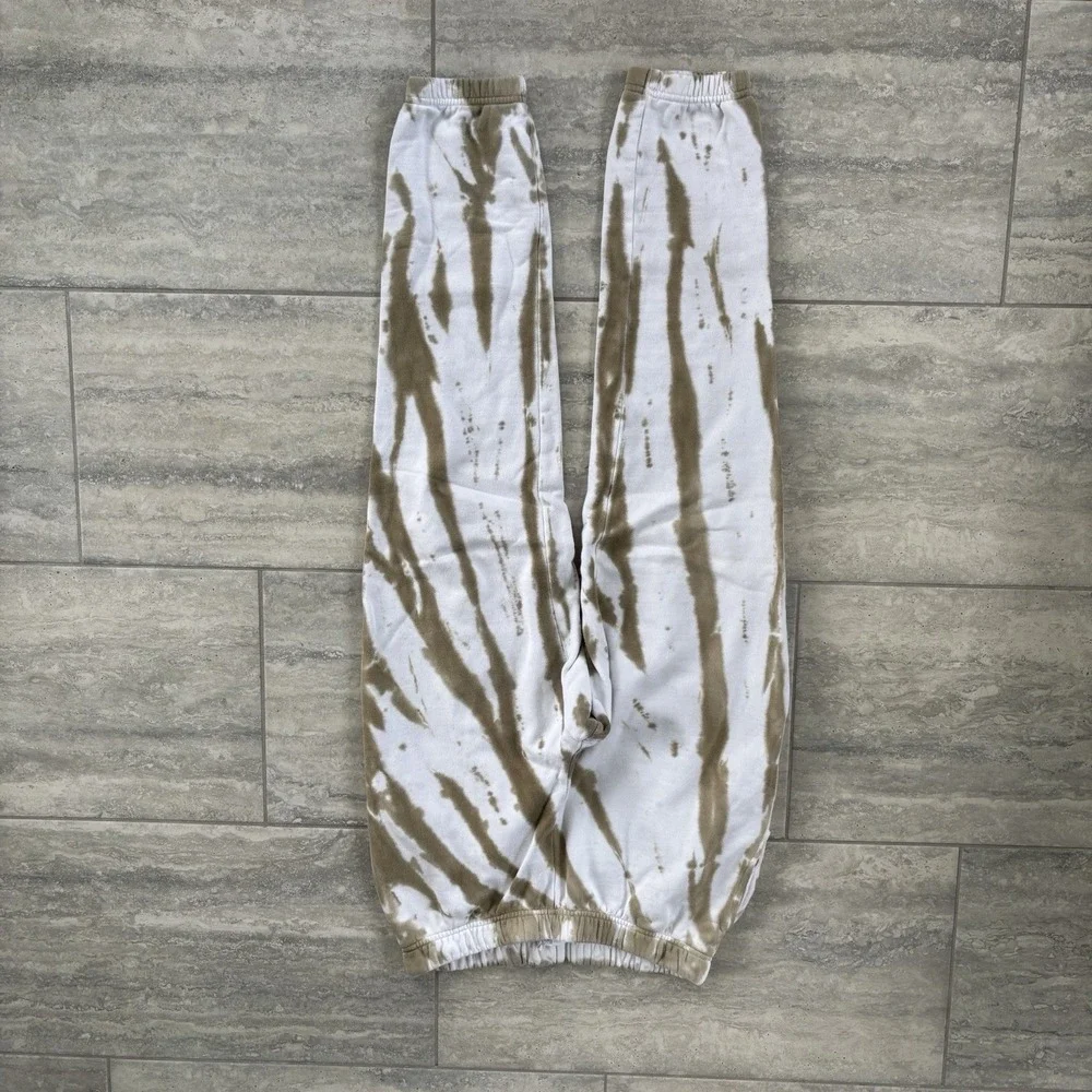 Good American Womens Oversized Olive/White Tie-dye Joggers Size 1 (S)